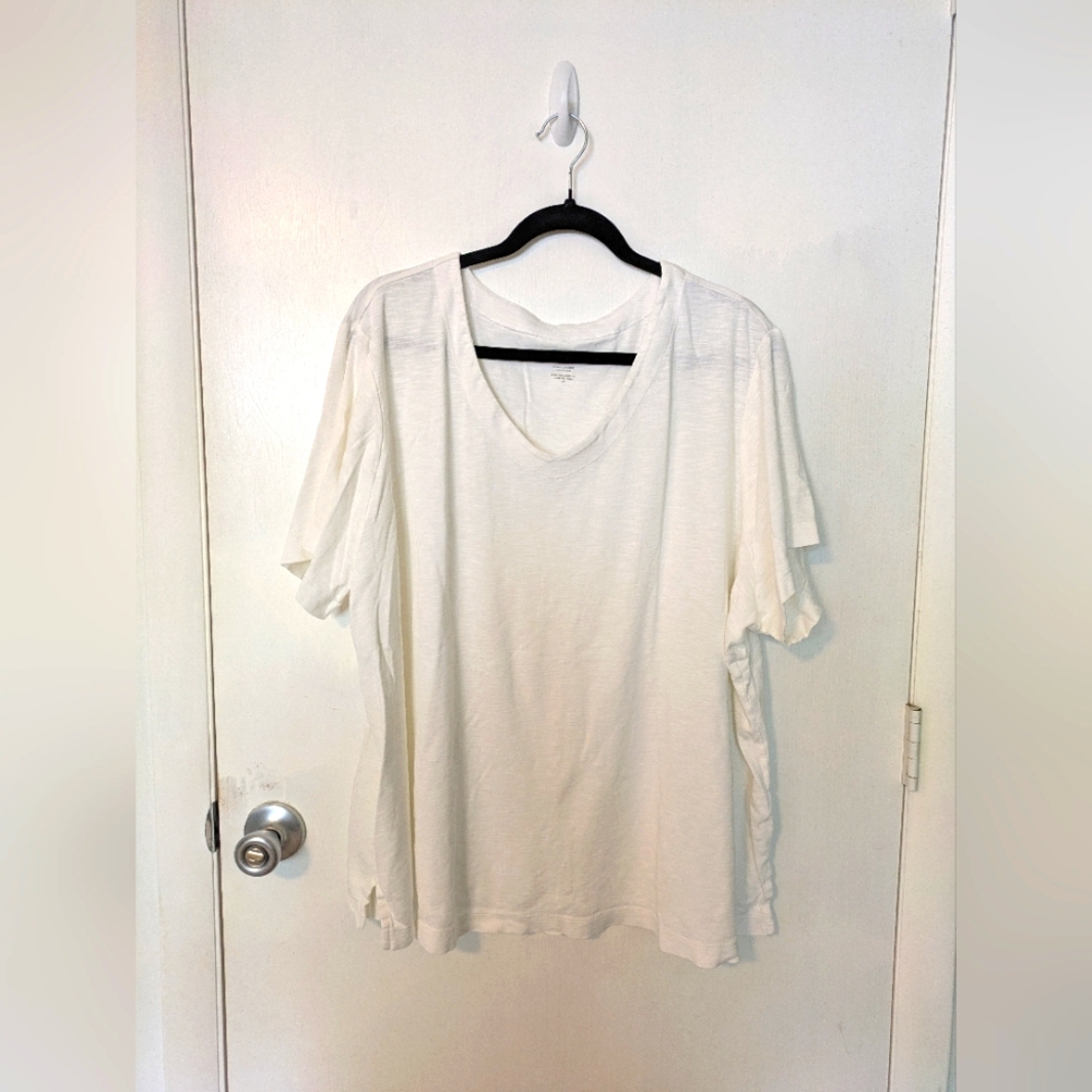 EUC J. Jill 4x White Pima Cotton Tee